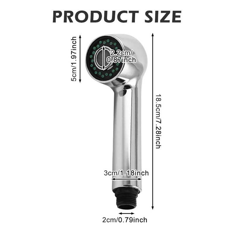 Shower Head Water Saving with 2 Jet Types and Shower,
