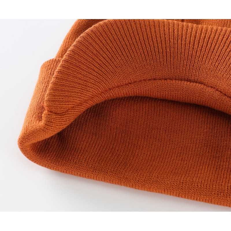 Home Prefer Men's Winter Beanie Hat with Brim Warm Double