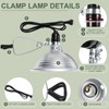 Macarrie 6 Pcs Adjustable Clamp Lamp Light with Aluminum Reflector