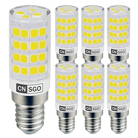 CNSGO CNSGO E14 LED Lampe Kaltwei? 6000K 530 Lumen, 6er-Pack. 4W kann Ersatz 45W Halogenlampe, Abstrahlwinkel 360 Kurz winzig Leuchtmittel, AC220-240V Flickerfreie nicht Dimmbare Energiesparlampen