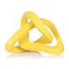 LCCCK Infinity Knot Sculpture Yellow Knot Decor Object, Abstract Knick