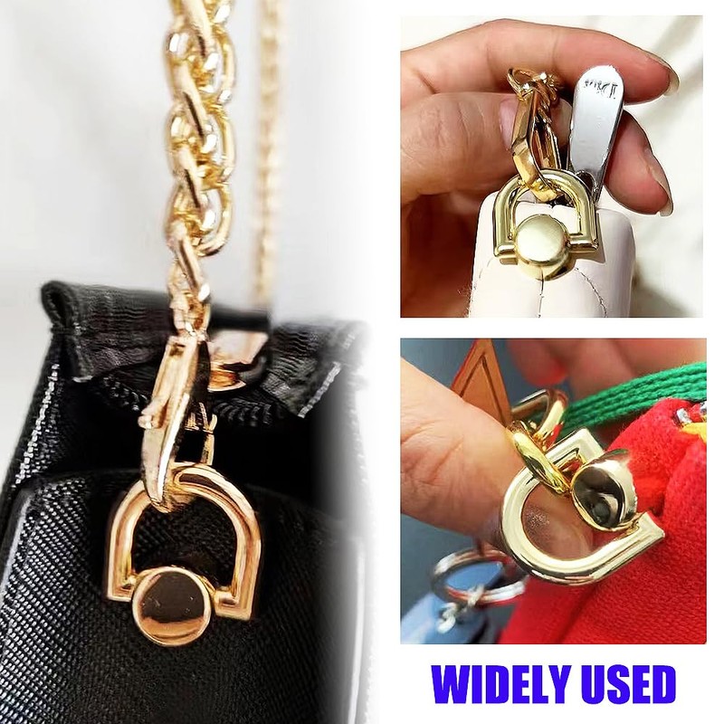 D Rings for Purse, Heavy Duty Leather Rivets Button and