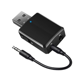 ISOBEL USB Bluetooth Transmitter Receiver, 3 in 1 Sender Empfänger Wireless Audio Adapter mit 3,5 mm AUX für TV PC Kopfhörer Lautspreche Auto Home Stereo, USB Netzteil, Plug and Play