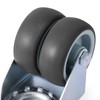 4PCS Casters Wheels 2 inch Heavy Duty Swivel Soft Rubber