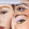 1016 Pcs Flatback Rhinestones Pearls Face Gems Pearls Self Adhesive