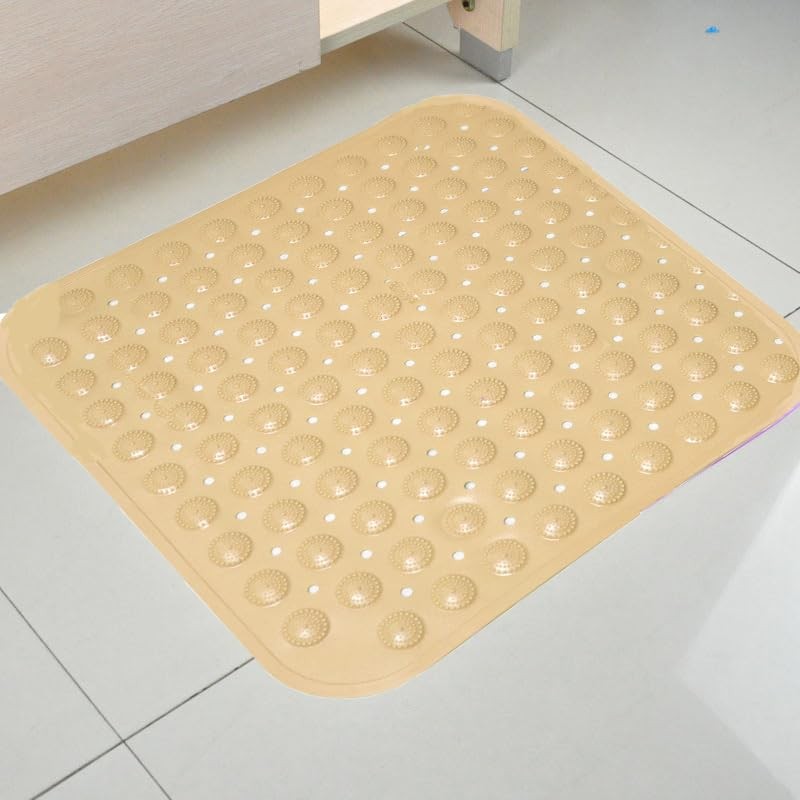 Shower Mat, 48 x 48 cm, Non-Slip Square Bath Mat,