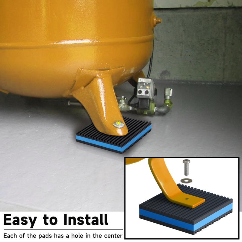 BJADE'S Anti Vibration Isolation Pads 4 Pack,Mechanical Vibration Damping Pad,Air