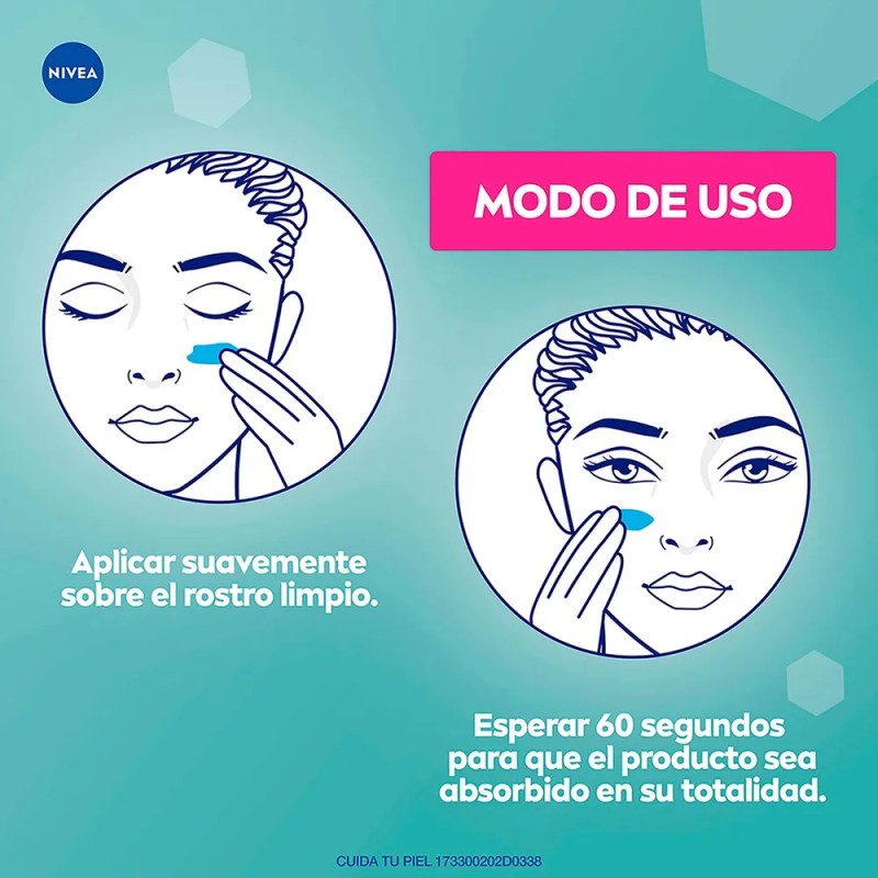 Nivea Gel Facial Refrescante con cido Hialurnico, Absorcin Rpida y