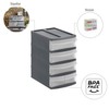 Rotho Systemix Tower Plastic Storage Box, Size XS, 19.6 x
