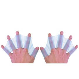 KDDOM 1 Pair Silicone Swimming Hand Webbed Silicone Swim Gear Fins Hand Webbed Flippers for Snorkeling