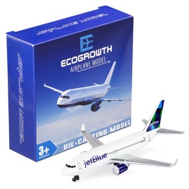 EcoGrowth Model Airplane American Jet Blue Plane Model Plane Airplane for Collection & Gifts