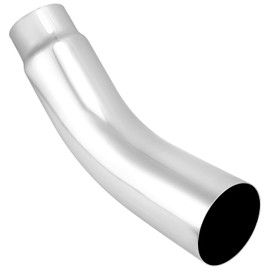QWORK 5" Inlet to 6" Outlet Diesel Exhaust Elbow Tip, 23" Overall Length, 45-Degree, for Cars, Pickups, and Trucks