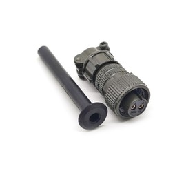 MS3106A10SL-4S Industrial Circular Connector, MIL-DTL-5015 Series Threaded Connector 2 Pin Contacts Solder Female Connectors Straight, 10SL Shell Size for Industrial