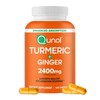 Qunol Turmeric Curcumin with Black Pepper & Ginger, 2400mg Turmeric