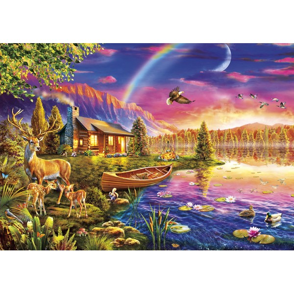 Buffalo Games - Lakeside Cabin - 300 Large Piece Jigsaw Puzzle