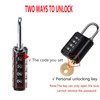 2 Pack Combination Padlock, 4 Digit Resettable Padlock with Keys,