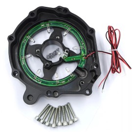 HONGK Honda 04-07 CBR1000RR/ 08-24 CB 1000RA Black w/ Blue LED Engine Stator Cover