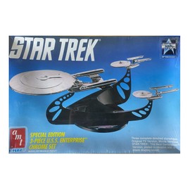 AMT Star Trek Special Edition 3-Piece U.S.S. Enterprise Chrome Set