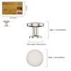 Amerdeco 10 Pack Brushed Satin Nickel Cabinet Knobs Single Hole