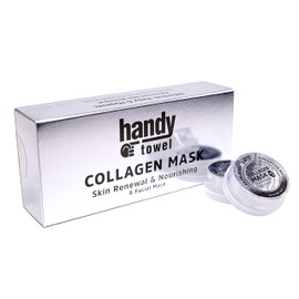 Handy Towel Collagen Face Sheet Mask, Travel Size 6-Pack