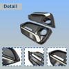 GXARTS 2PCS Black Left & Right Front Fog Light Covers
