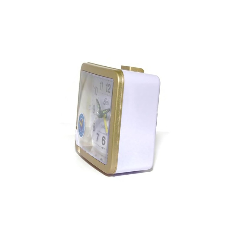 Atlanta Alarm Clock without Ticking with Light Top Shelf Quartz
