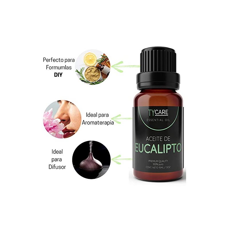 Aceite Esencial de Eucalipto (Eucalyptus Globulus) - 100% PURO PREMIUM