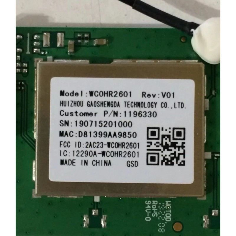 ONN 100012584 WIFI MODULE WCOHR2601