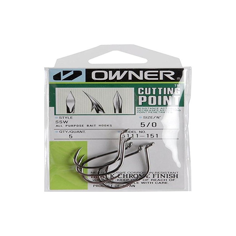 SSW Hook Pocket Pack 5/0 5-Pkg.