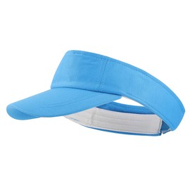 MK MATT KEELY Sun Visor Hat Sports Adjustable Baseball Cap with Outdoor UV Protection for Women Men Light Blue