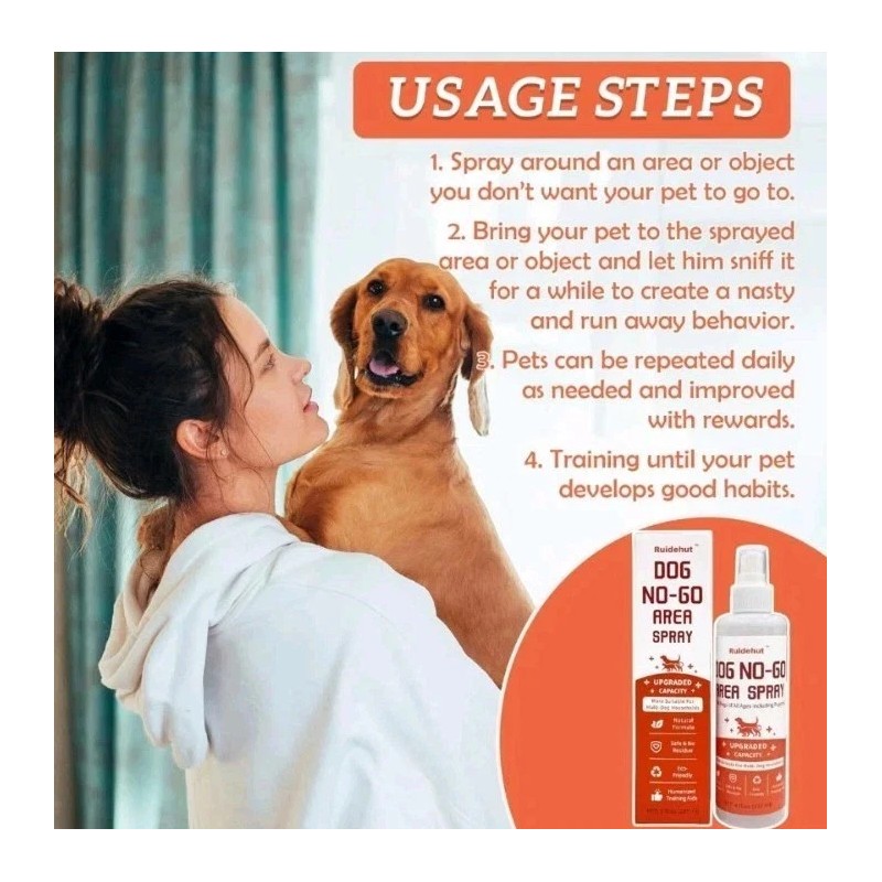 Ruidehut™Dog Potty Training Spray & NO-GO Area Spray 8oz Ea.,