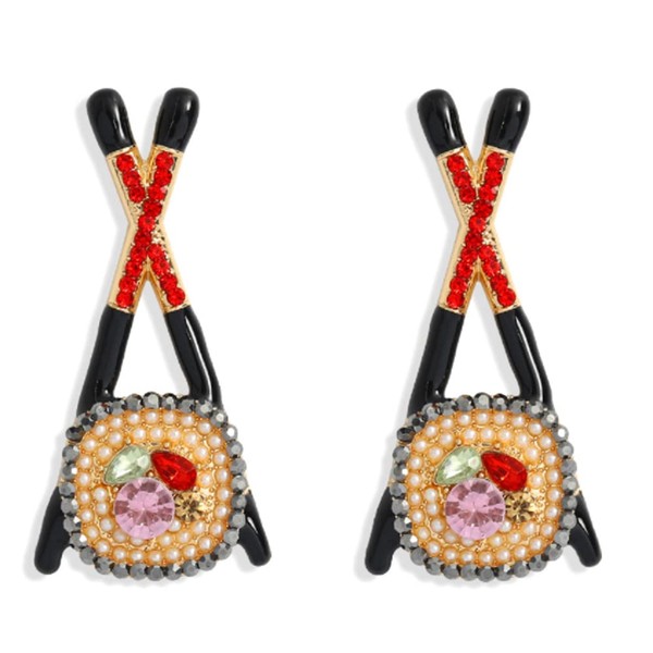 Womens Sushi Novelty Unique Fun Japanese Asian Themed Style Sparkle