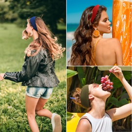 DRESHOW Pack of 6 Women's Headbands, Hair Band, Turban, Elastic Headband, Hair Accessories for Girls, Everyday, Yoga, Sports, Fitness, 6 pack set 19, 1 pc (pack of 6)