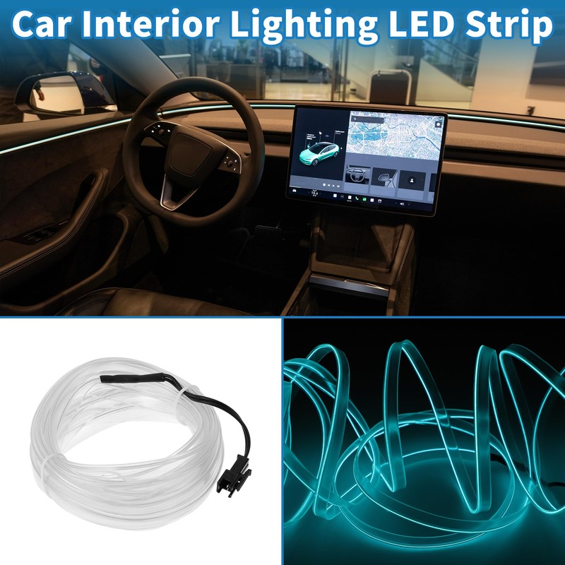 A ABSOPRO 4m EL Wire Cable LED Glow String Light