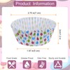 sourcing map 100 Count Cupcake Liners Dot Cupcake Cups Standard