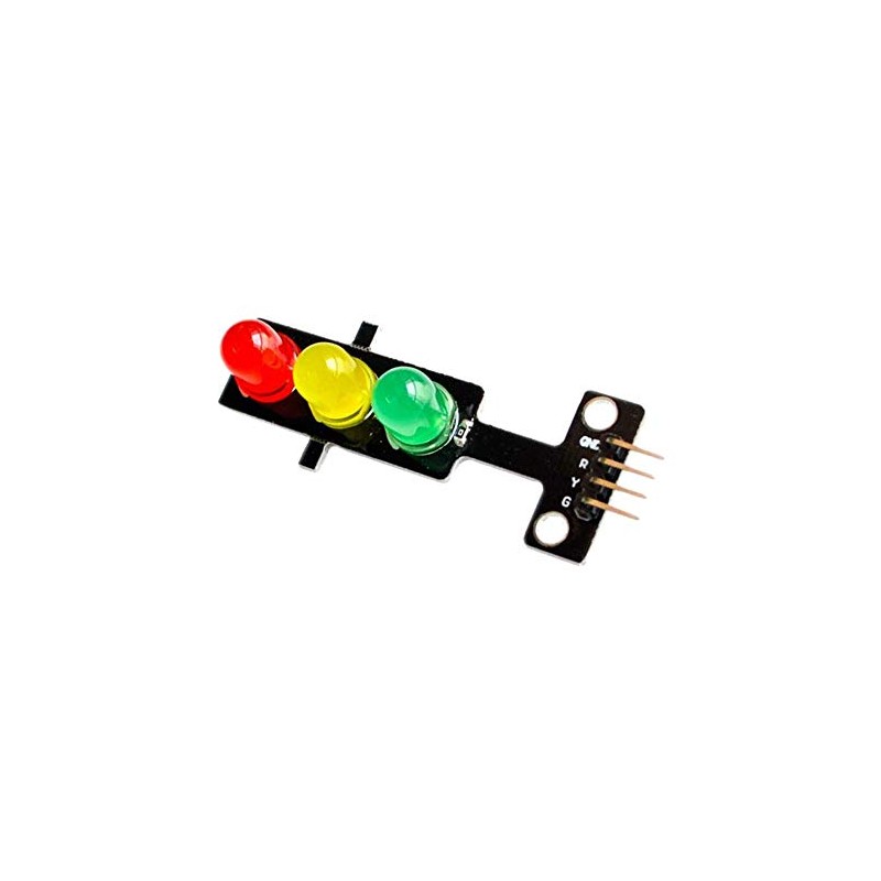MODULO DE SEMAFORO DE LEDS VERDE AMARILLO ROJO A 5V,