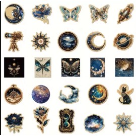 Unbranded 10pcs Astrological Steampunk Stickers- Scrapbook, Journal, DIY Crafts & Cards