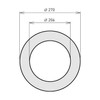 raik Smoke pipe/stove pipe wall rosette 200 mm diameter sheet