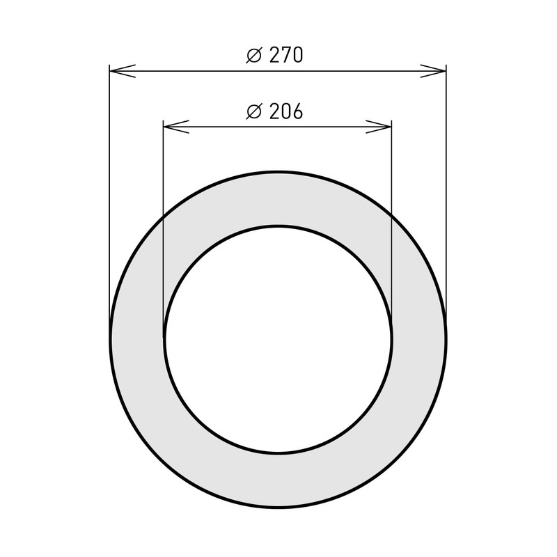 raik Smoke pipe/stove pipe wall rosette 200 mm diameter sheet