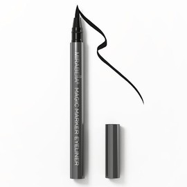 Mirabella Black Magic Marker Waterproof Liquid Eyeliner, Long-Lasting Smudge-Proof Matte Black Eyeliner with Felt Brush-Tip for Precise Controlled Application and Antioxidants Vitamin C and E