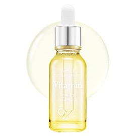 [9 wishes] Mega Vitamin C B E Ampule Serum 0.85Fl. Oz - Helps Keep Skin Young, Moist and Glowing by Reducing Look of Age and Dark Spots - Skin Nourishment & Moisturizing