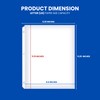 Performore 200-Pack Heavy Duty Sheet Protectors, 8.5x11, archival-Safe, high Clarity,