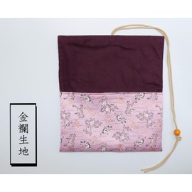 Kinran Nishijin Weave Goshuincho Holder Goshuincho Bag Goshuincho Case Goshuincho Cover 22.5×13.5 with String, Made in Japan, Standard Size (Birds and Beasts Playing, Fuji Color)