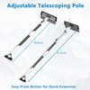 Eakertte 47.3" Ice Scrapers for Car Windshield, Extendable Snow Brush