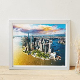 Pintoo Jigsaw Puzzles 2000 Piece for Adults - HenryDo - Aerial Photography - New York City, USA Beautiful Plastic Puzzle for Home Decor Zero Dust Easy Storage [H3029]