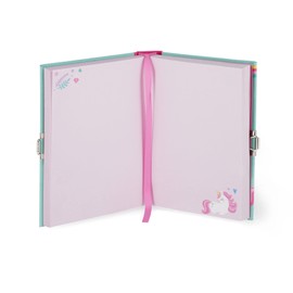 Legami - Secret Diary with Lock, 328 Pages, with Page Marker, in Certified Paper, 11 x 15.5 cm, Unicorn Theme