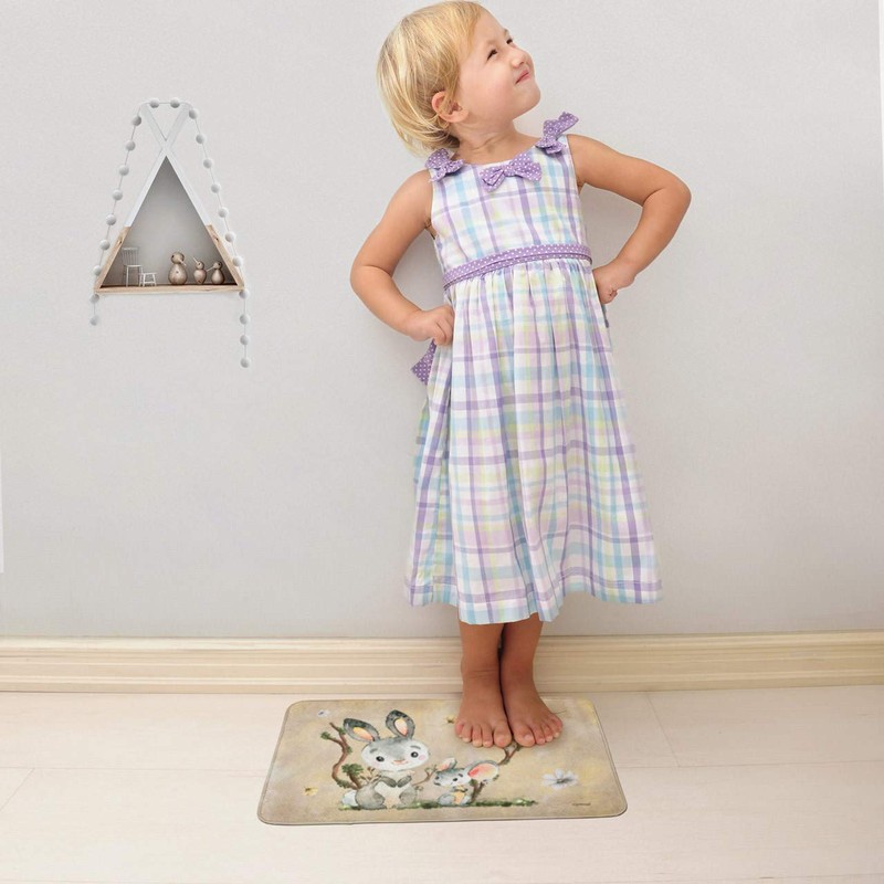 Sunnywall Bed Rug with Individual Text - Bath Mat Bath