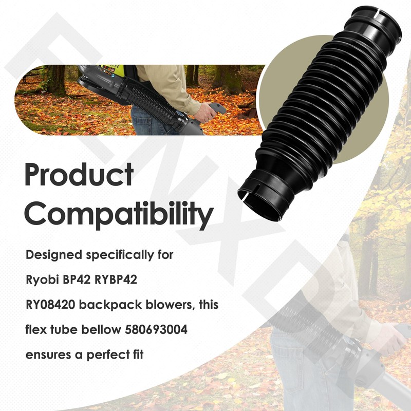 FENXDN Leaf Blower Flex Tube 580693004 w/Attachment Compatible with Ryobi