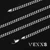 VEXXS Men's Gold Chain Flat Cut,18K Real Gold Plated Cuban