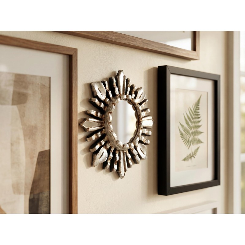 DecorContreras Artisan Small Round Wall Mirror 6in - Peruvian Accent